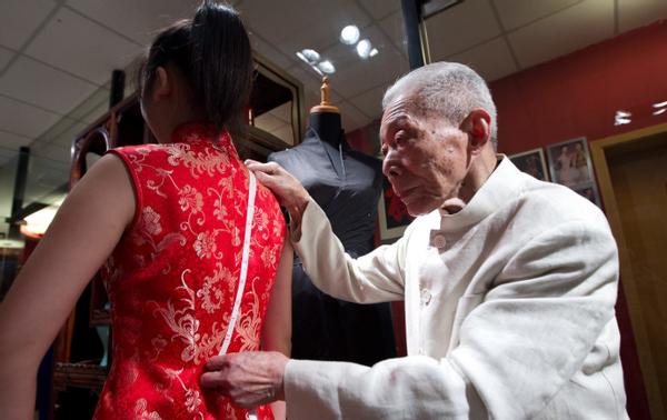 公认的10位旗袍女神(旗袍大师褚宏生)(6)